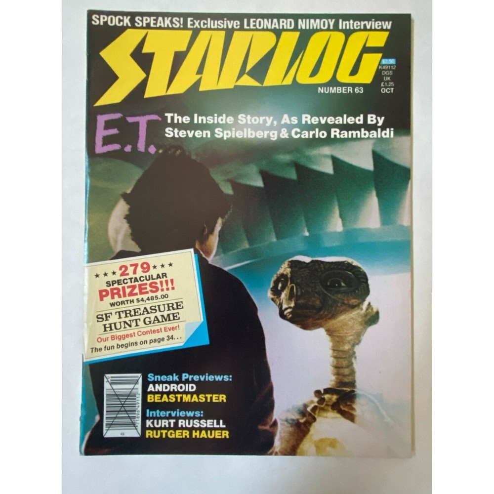 STARLOG #63 - 1982 October E.T. On Cover VINTAGE